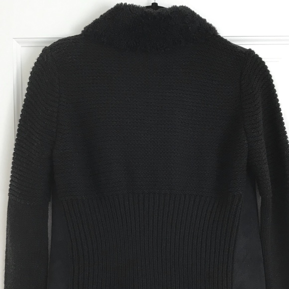 Joan Vass Drape Front Black Jacket-S - Picture 4 of 4